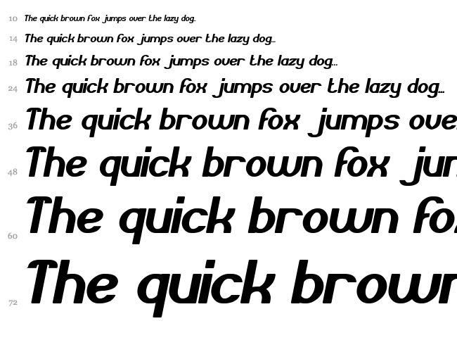 Grand Prix font waterfall